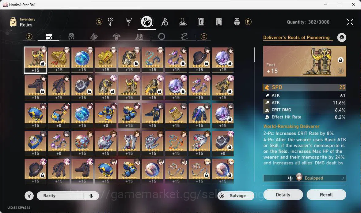 Honkai Star Rail Accounts ASIA|TL 65|Jade 1995|9 limit|Evernight E2+sign,Sab image 4