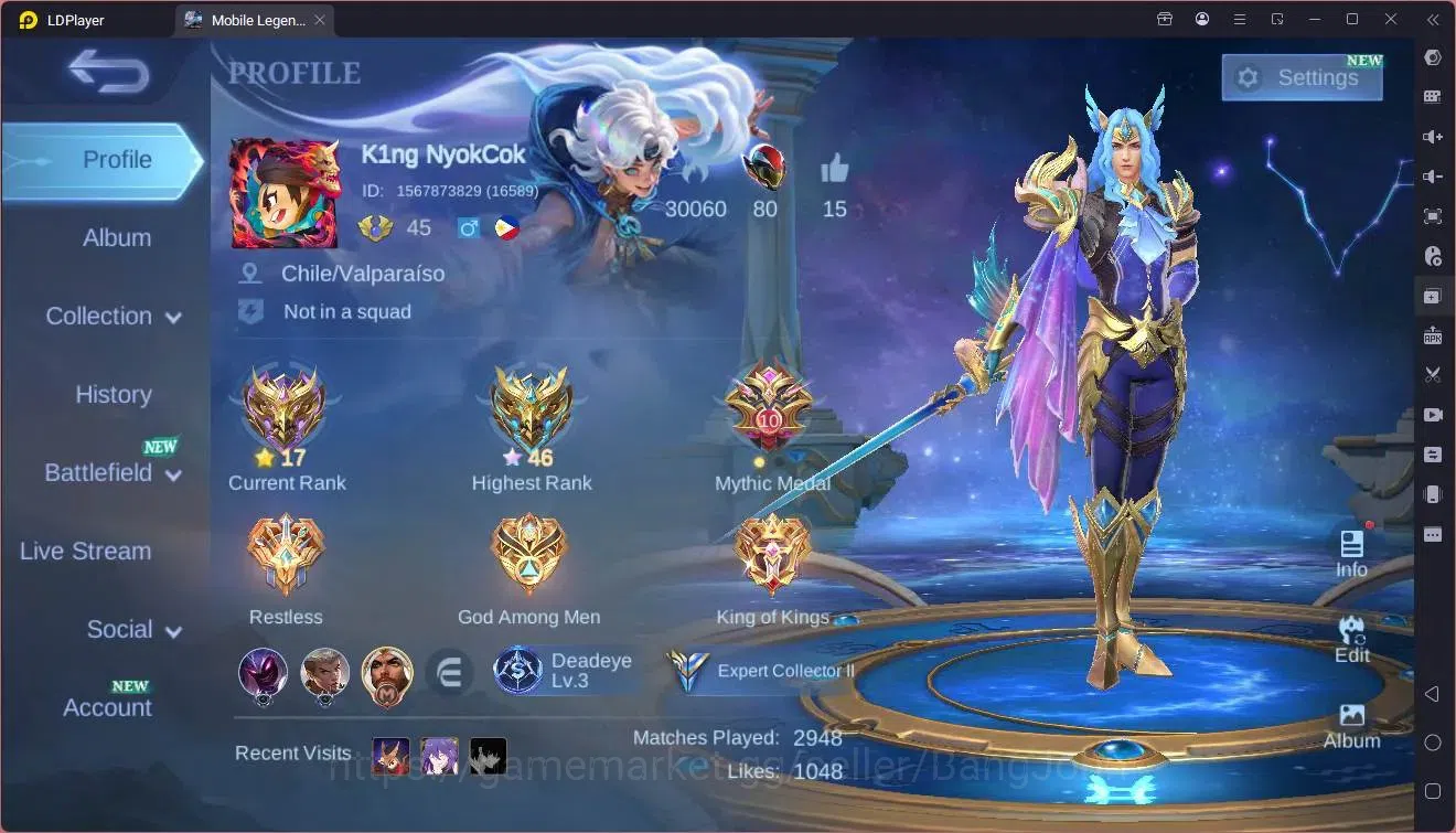 Mobile Legends: Bang Bang Accounts Global|Hero 107|Skin 149|Expert|CC Natalia|Luckybo image 1