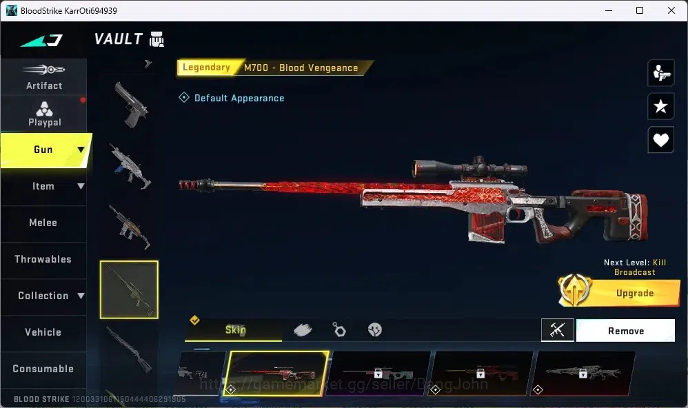Blood Strike Accounts ASIA | 1 ETERNAL: Bizon-Seraph | 1 LEGENDARY GUN | image 2