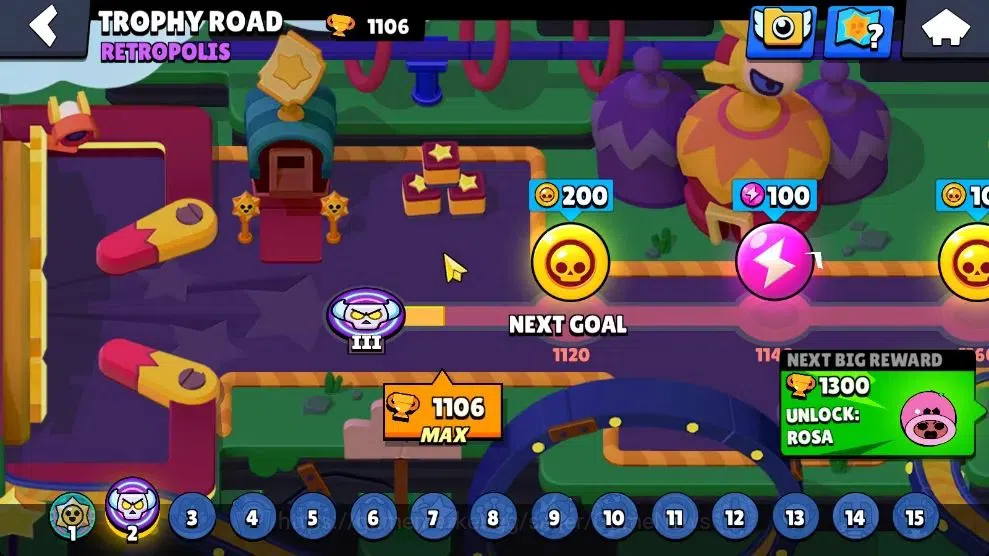 Brawl Stars Accounts 1106 Trophy|16 Brawlers Myth Juju, MR P|9 Skins|3  image 12