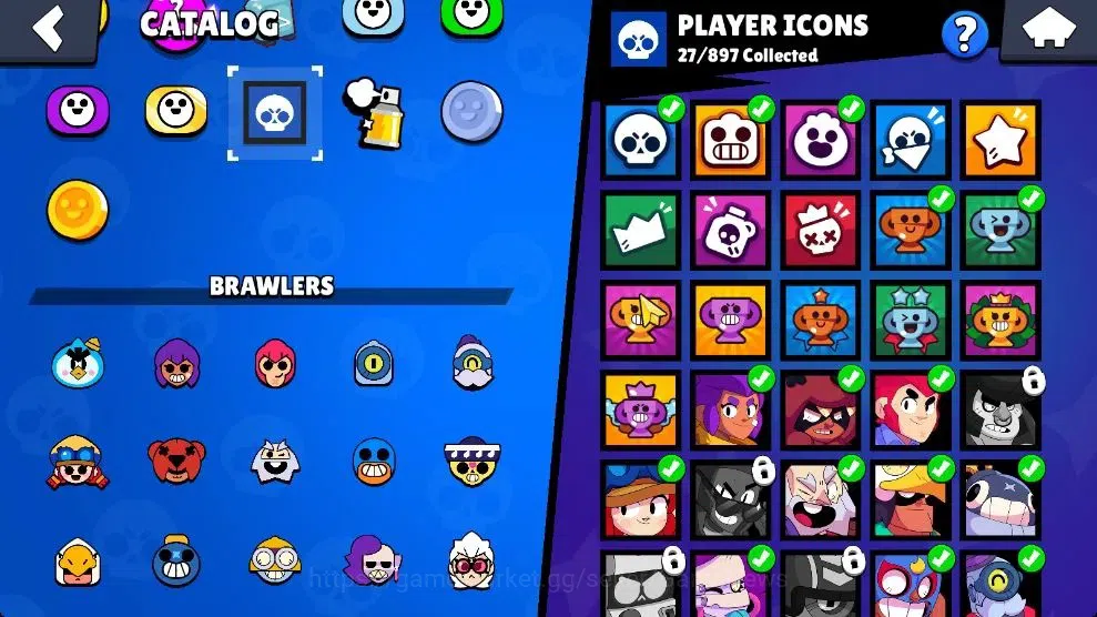 Brawl Stars Accounts 1106 Trophy|16 Brawlers Myth Juju, MR P|9 Skins|3  image 16