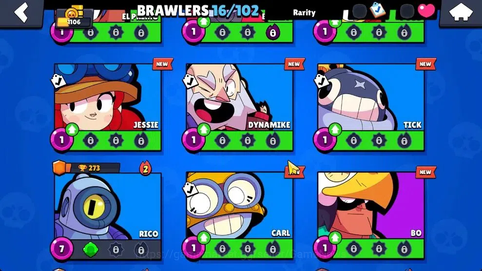 Brawl Stars Accounts 1106 Trophy|16 Brawlers Myth Juju, MR P|9 Skins|3  image 7