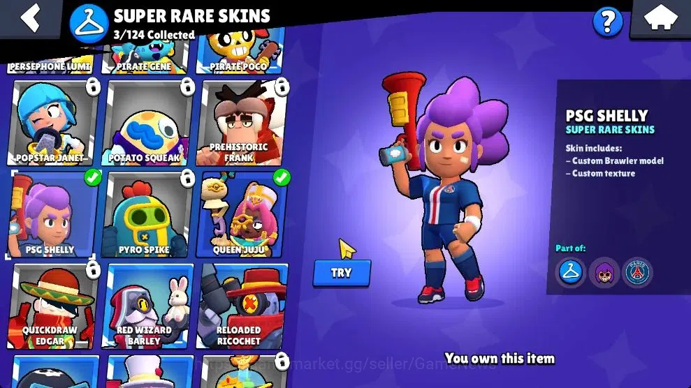 Brawl Stars Accounts 1106 Trophy|16 Brawlers Myth Juju, MR P|9 Skins|3  image 8