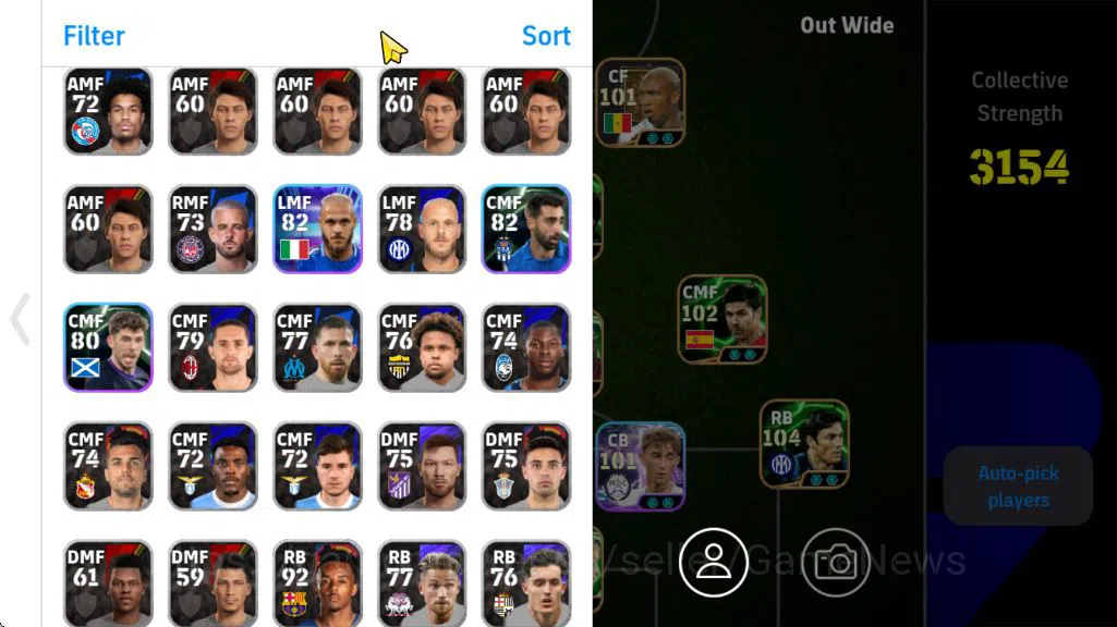 eFootball Accounts Mobile|Javier Zanetti[Fortress],Dean Huijsen[Visio image 3