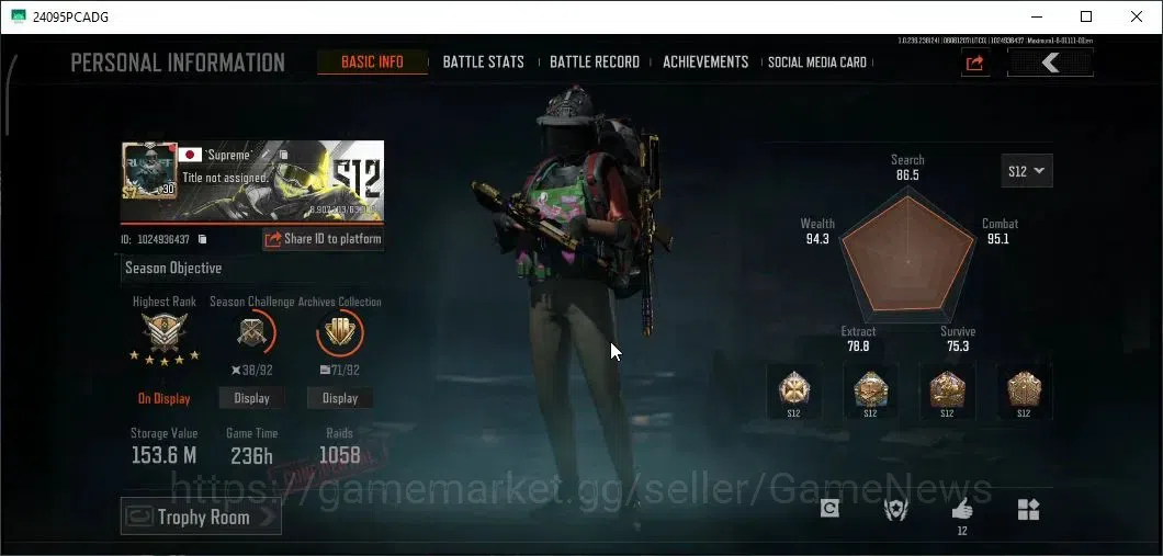 Arena Breakout Accounts MOBILE|Lv 30|SV 153,6M|CV 110M|1 Secret Document+3 image 2