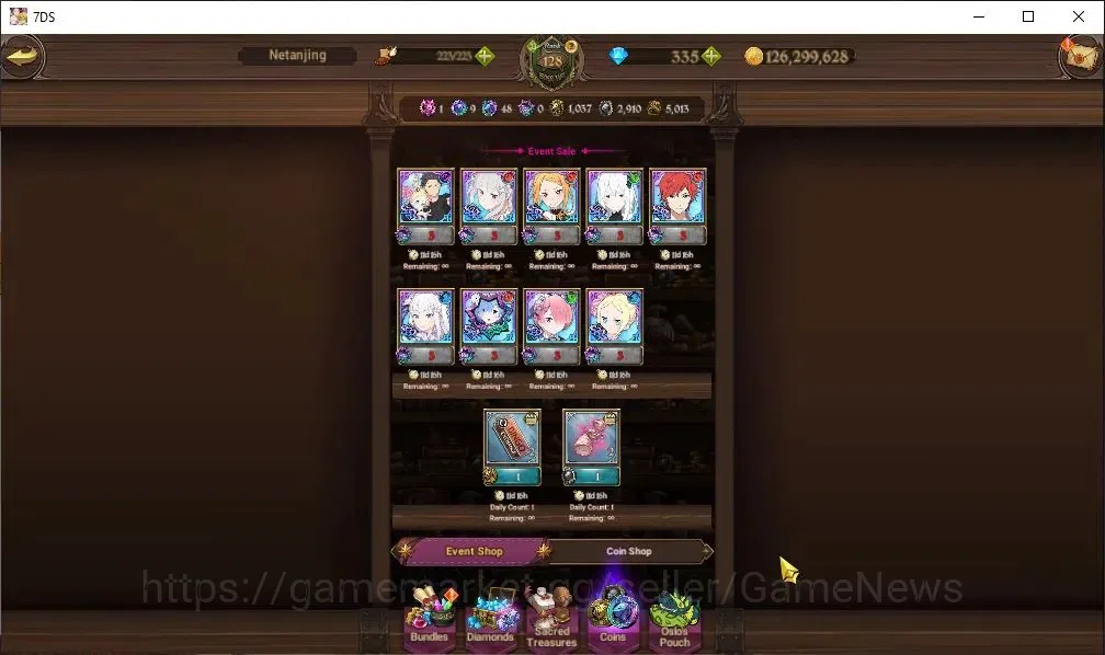 The Seven Deadly Sins: Grand Cross Accounts Asia|7,3M CC|335Dm+100 LS|7 LR+12 UR+Many Collab|C image 16