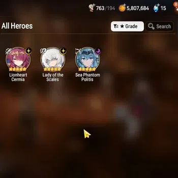 Epic Seven Accounts Mid-Tier LOBAL UnVerif|New Era|3 ML(LOTScales,SP Politis,LH Cermia)+Landy,Iseria,Etc|Poh ON|Abys F
