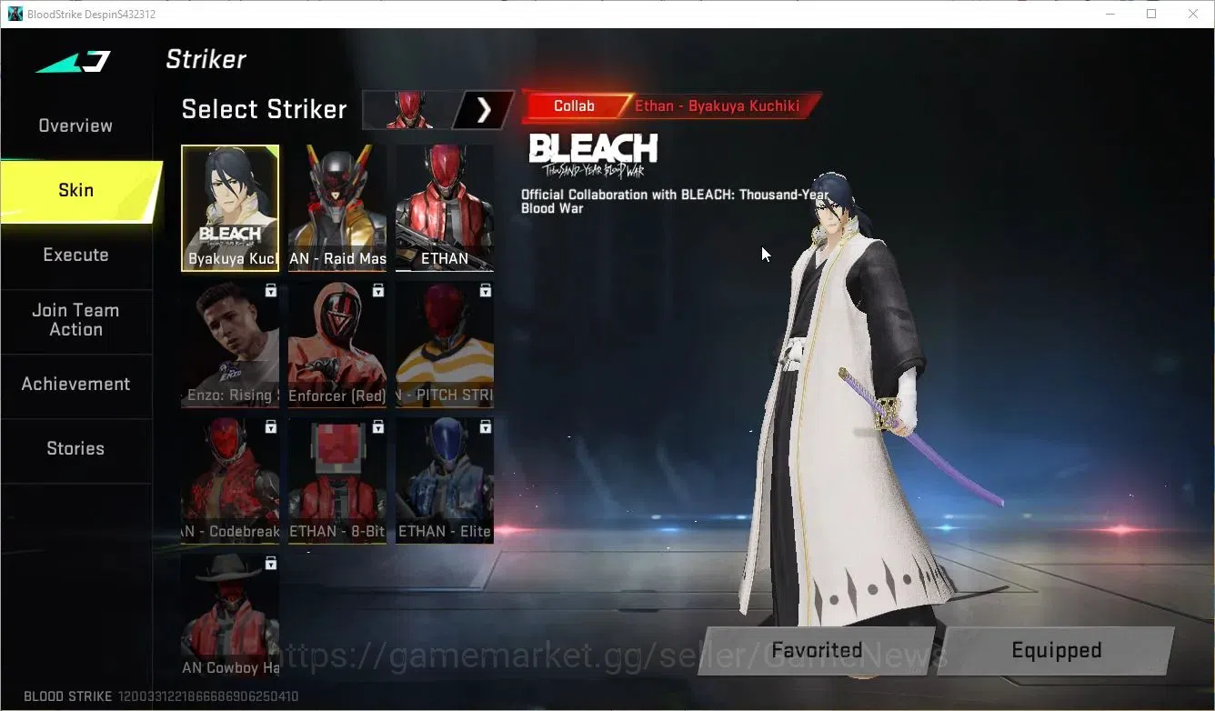 Blood Strike Accounts ASIA|Collab BLEACH Byakuya Kuchiki|ULTRA ETHAN-Rai image 3