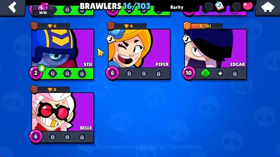 Brawl Stars Accounts 1010 Trophy | 16 Brawler 3 Max Lvl [Shelly,Rico,EM image 10