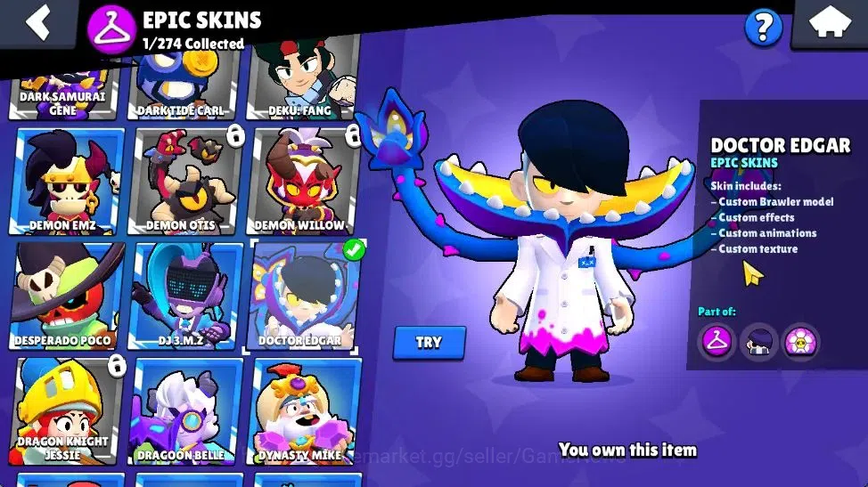 Brawl Stars Accounts 1010 Trophy | 16 Brawler 3 Max Lvl [Shelly,Rico,EM image 12