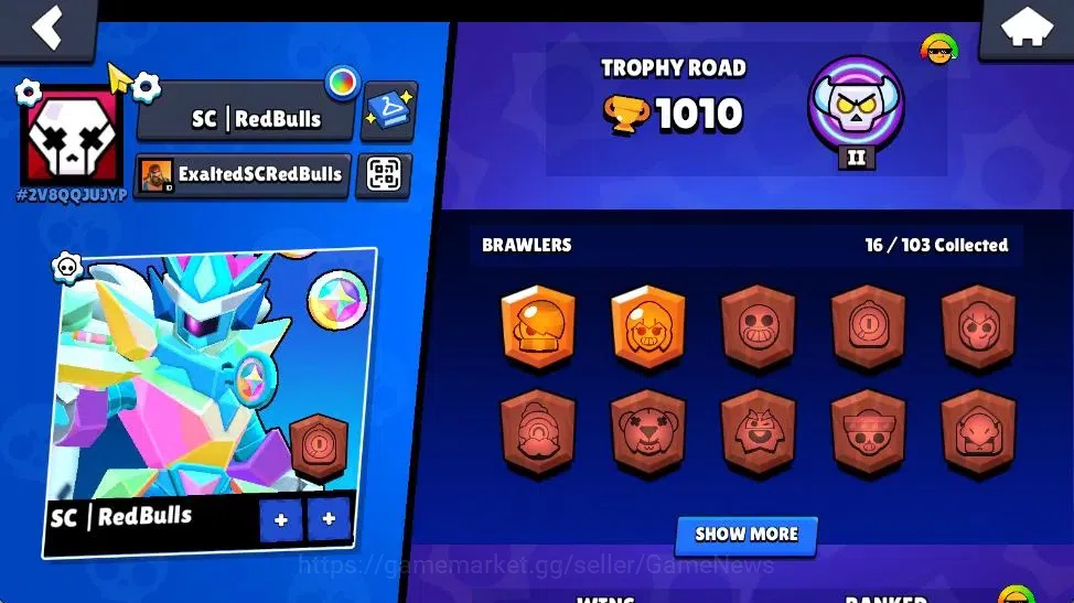 Brawl Stars Accounts 1010 Trophy | 16 Brawler 3 Max Lvl [Shelly,Rico,EM image 2