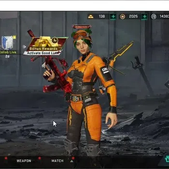 Blood Strike Accounts Collab Skin ASIA|ETERNAL MP7 Tidesong|Collab AOT M4A1 BoF,Female Titan,M700 Thunder,Mikasa|Ultra Melee