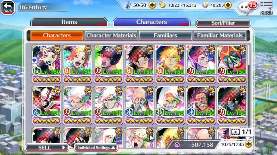 Bleach: Brave Souls Accounts High-End [GLOBAL]40K Orb|TYBW26 Gisele,10th Anniv Ichigo,SwimSuit26 Gisele,New Renewd 9