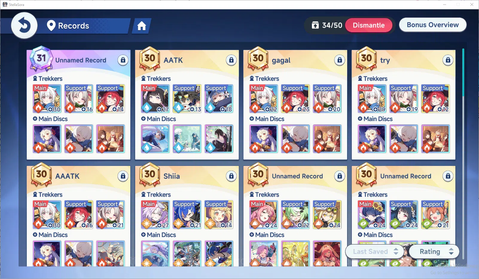 Stella Sora Accounts GLOBAL ENDGAME| 13 SSR 6 Limit (SnowLaruT2,FuyukaT image 6