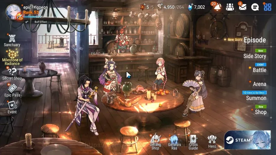 Epic Seven Accounts Starter Global Unverif|Starter|4 ML(Lisette,LC Bellona,US Choux,R Roana)+Haru,AS Flan|PoH&Bless ON|7K 1