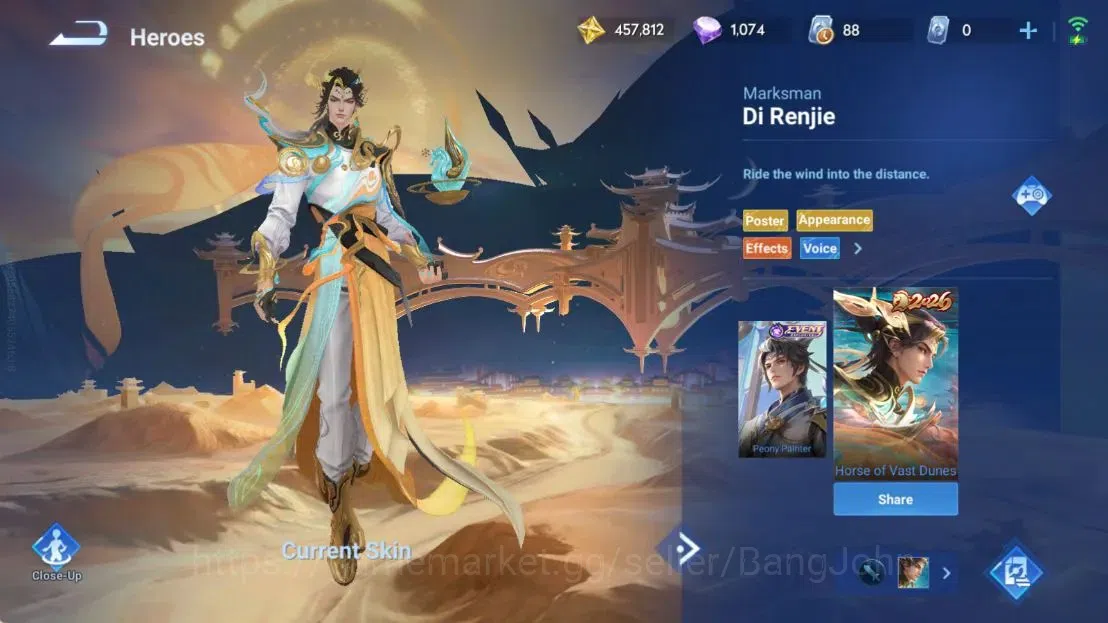 Honor of Kings Accounts Global | 112H 184S |LNY2026 Di Renjie| LNY2024 Ang image 3