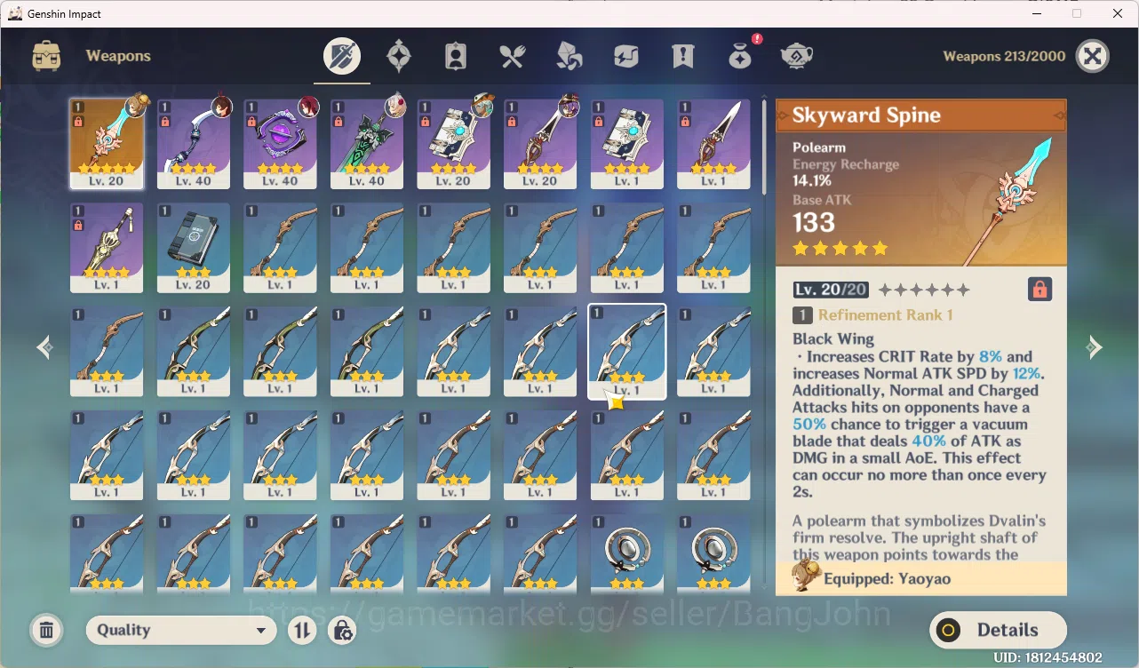 Genshin Impact Accounts Starter | ASIA | AR 18  Neuvillette | MC Male (Aet image 3