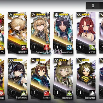 Arknights Accounts Starter ARKNIGHTS GLOBAL STARTER 7*6 , 2 LIMITED SILVERASH ALTER,YU , CHEN DAWNSTREAK,VINA