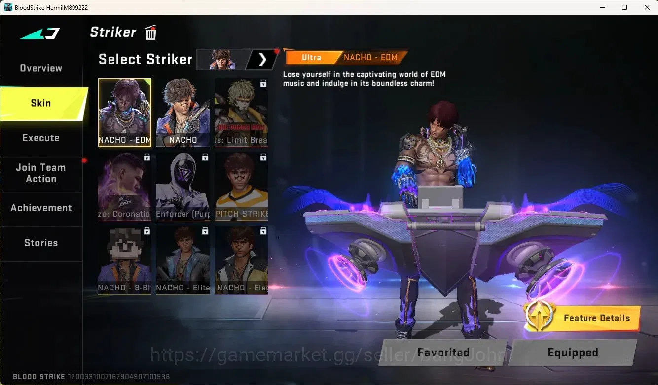 Blood Strike Accounts Collab Skin ASIA | 1 Collab KAG-6-Comandante|1 7DS,1 EVA,1 TR,1 Collab Gun|1 BLEACH Striker|1 Ultra 16