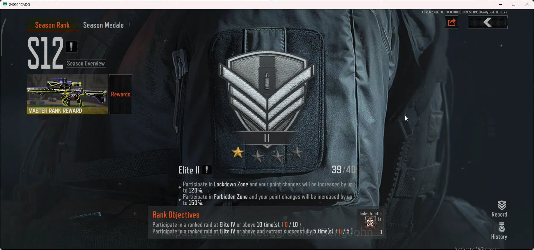 Arena Breakout Accounts Others Mobile | lvl 30 | SV 12,6 | CV 6,8 | swds, M110, lava AR 30, Ceremonial M2 AB047B 12