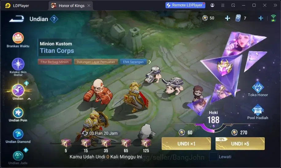 Honor of Kings Accounts Global | 112H 237S | 6 Legend, 3 LNY Di Renjie Yin image 8