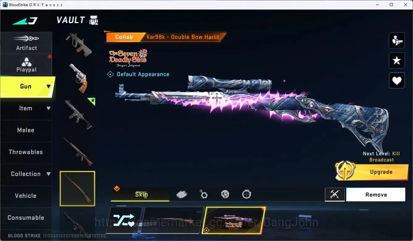 Blood Strike Accounts ASIA | BLEACH MCX-TENSA ZANGETSU, 7DS - KAR98K,QBZ image 4