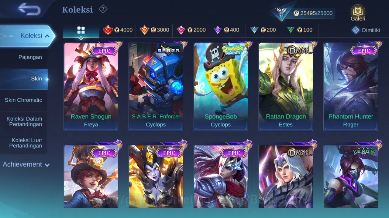 Mobile Legends: Bang Bang Accounts Hero 86 Skin 109 | M7 Granger | CC Nata | Dtamer E image 11
