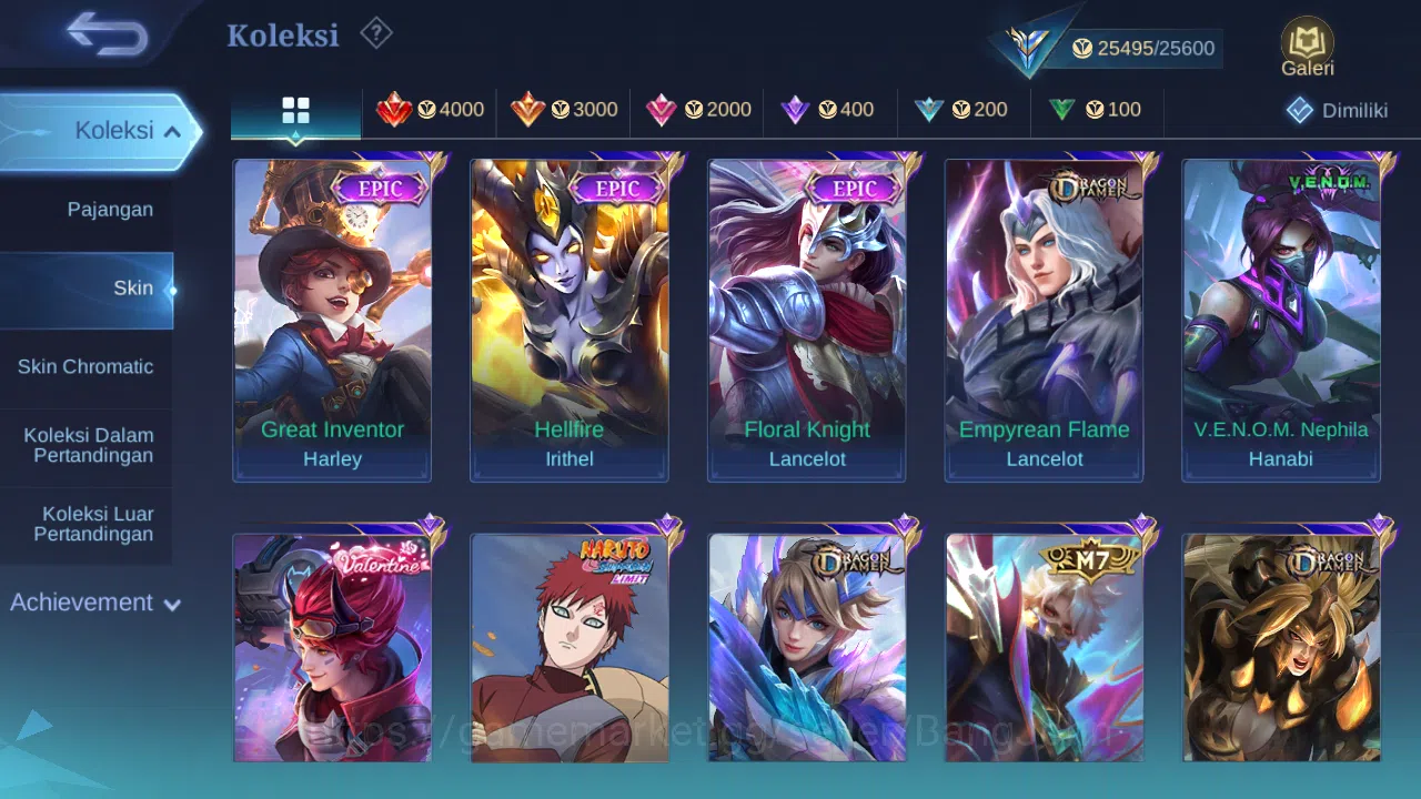 Mobile Legends: Bang Bang Accounts Hero 86 Skin 109 | M7 Granger | CC Nata | Dtamer E image 12
