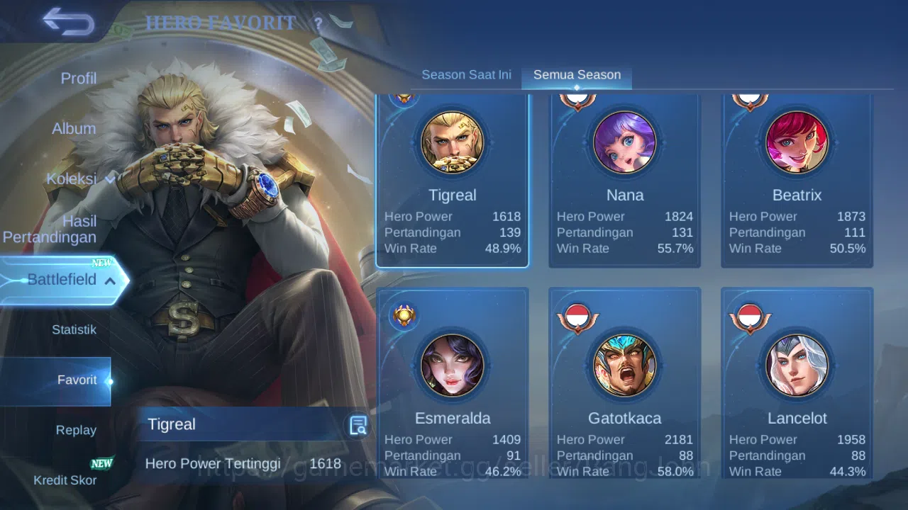 Mobile Legends: Bang Bang Accounts Hero 86 Skin 109 | M7 Granger | CC Nata | Dtamer E image 8