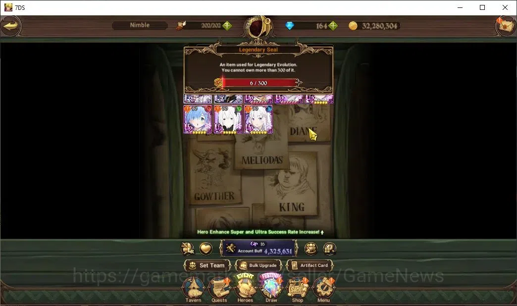 The Seven Deadly Sins: Grand Cross Accounts ASIA|4M CC|164 DM|9 LR+10 UR+Collab ReZero|Roxy4/6 image 5