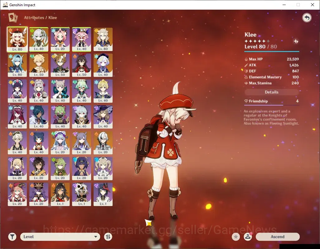 Genshin Impact Accounts ASIA|AR 59|USN Unset|PremTeam Mavu,Skirk,Flins|11  image 3