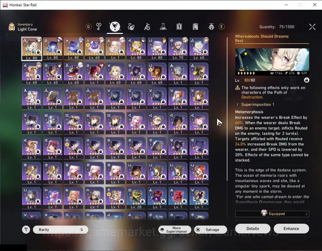 Honkai Star Rail Accounts Asia|TL 66|9 Limited|(Silver Wolf 999,Firefly,The  image 7