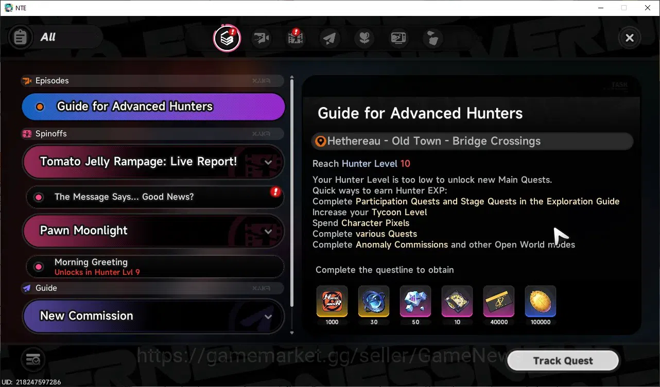 Neverness to Everness Accounts Global NA|HL 8|TL1|2 SSR 1 Limit[Chaos+Outfit],Baicang|2 Selector|Overcast&Underboss 17