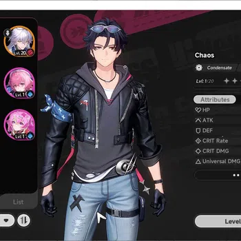 Neverness to Everness Accounts Global NA|HL 8|TL1|2 SSR 1 Limit[Chaos+Outfit],Baicang|2 Selector|Overcast&Underboss