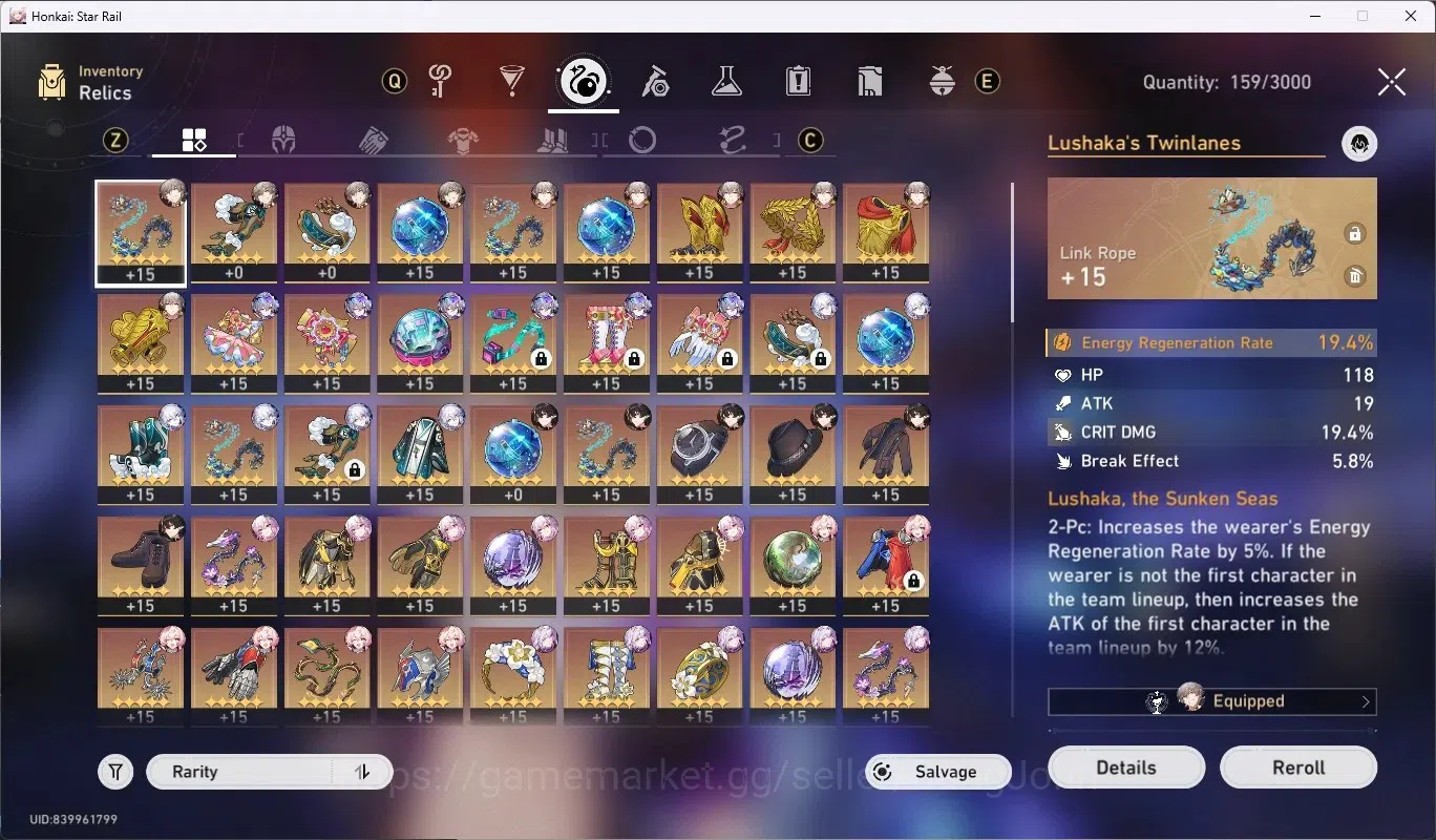 Honkai Star Rail Accounts ASIA|TL 40|15 Char Limited[SilverWolfLv.999+Sign], image 12