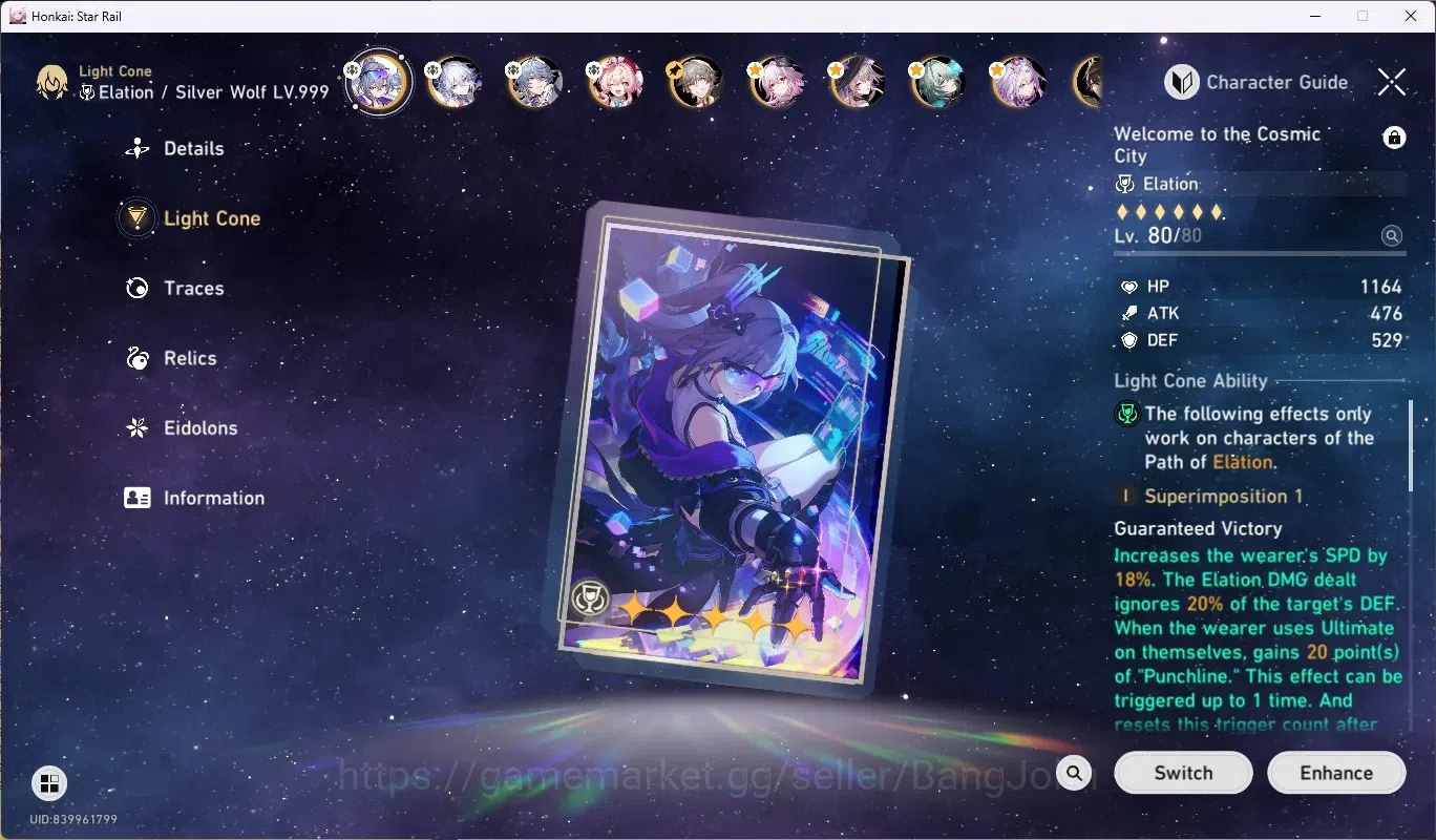 Honkai Star Rail Accounts ASIA|TL 40|15 Char Limited[SilverWolfLv.999+Sign], image 4
