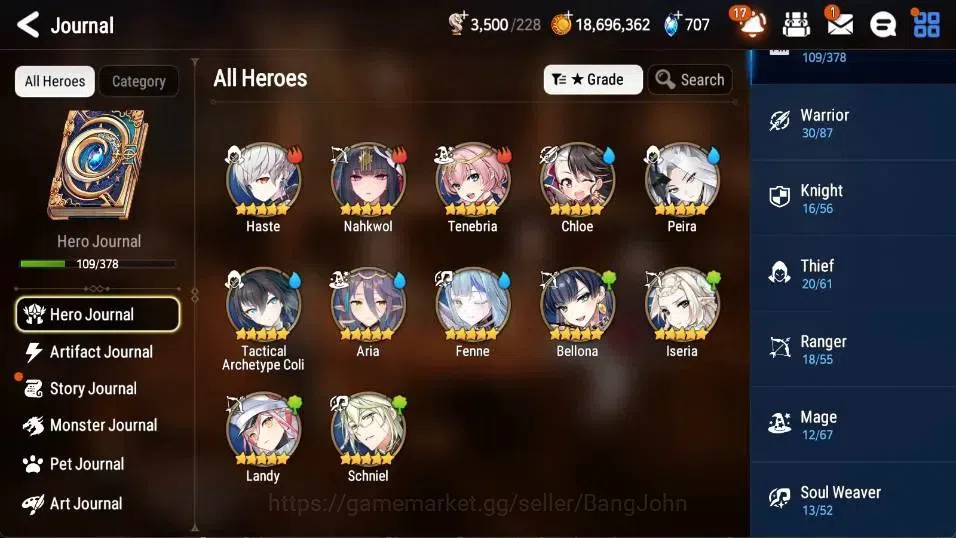 Epic Seven Accounts Global | 7ML(E. Ilynav,LC Bellona R.Light,R.Violet image 7
