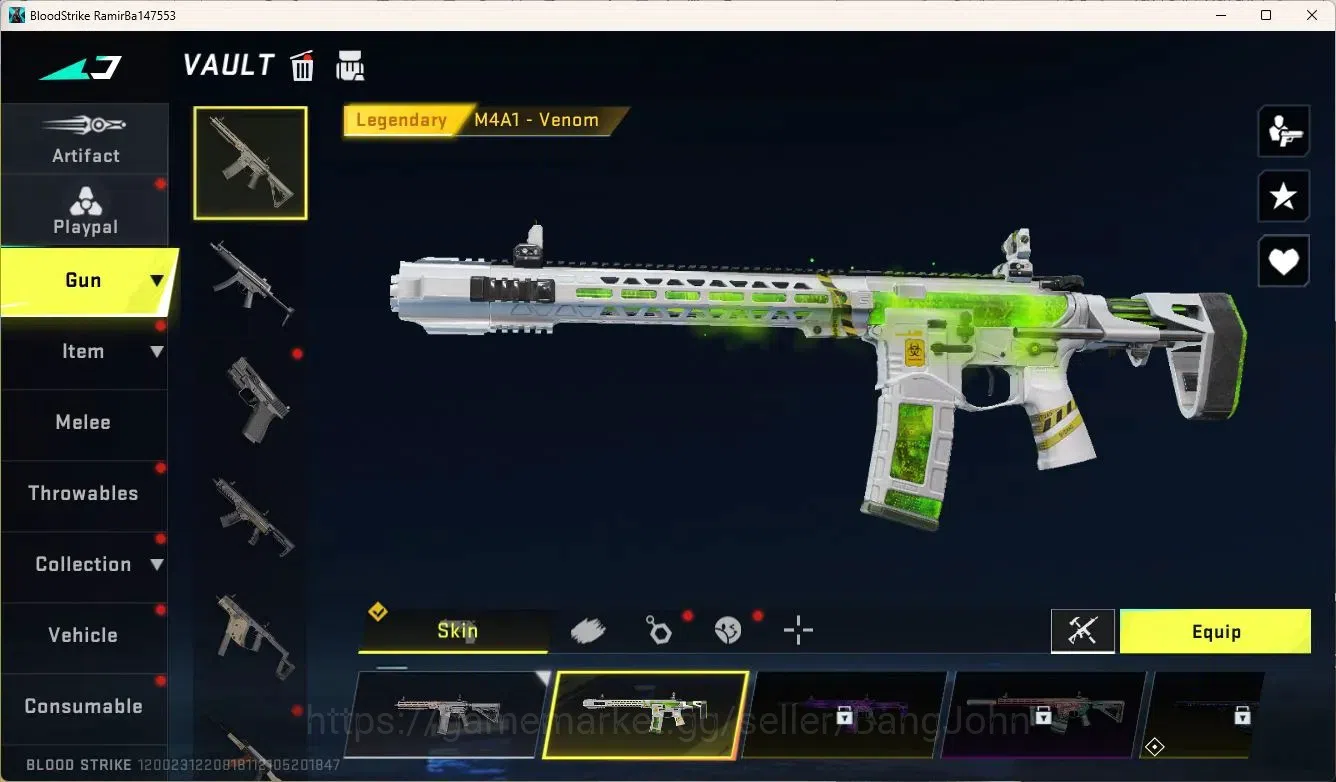 Blood Strike Accounts ASIA | 2 LEGENDARY GUNS: M4A1 Venom, FAL Sunrise | image 3