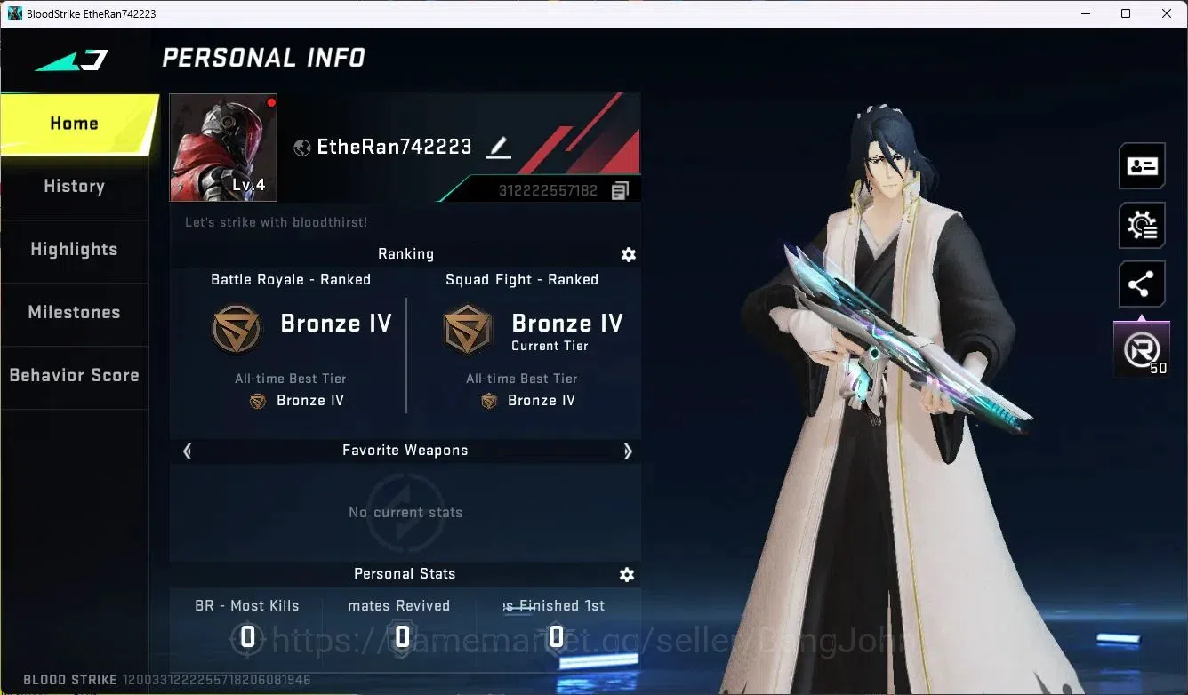 Blood Strike Accounts ASIA | Ultra M4A1-Apocalypse|2 Legendary Gun| 1 Na image 1