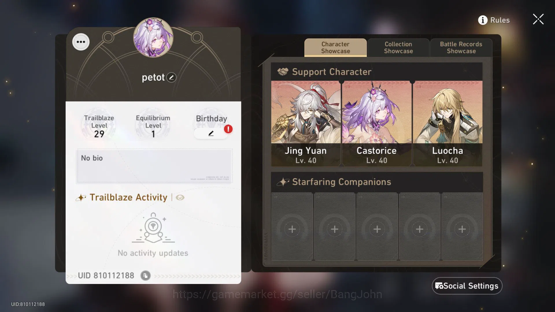Honkai Star Rail Accounts [ASIA] TL 29 | 6 Limit | Castorice | Dan Heng PT | image 14