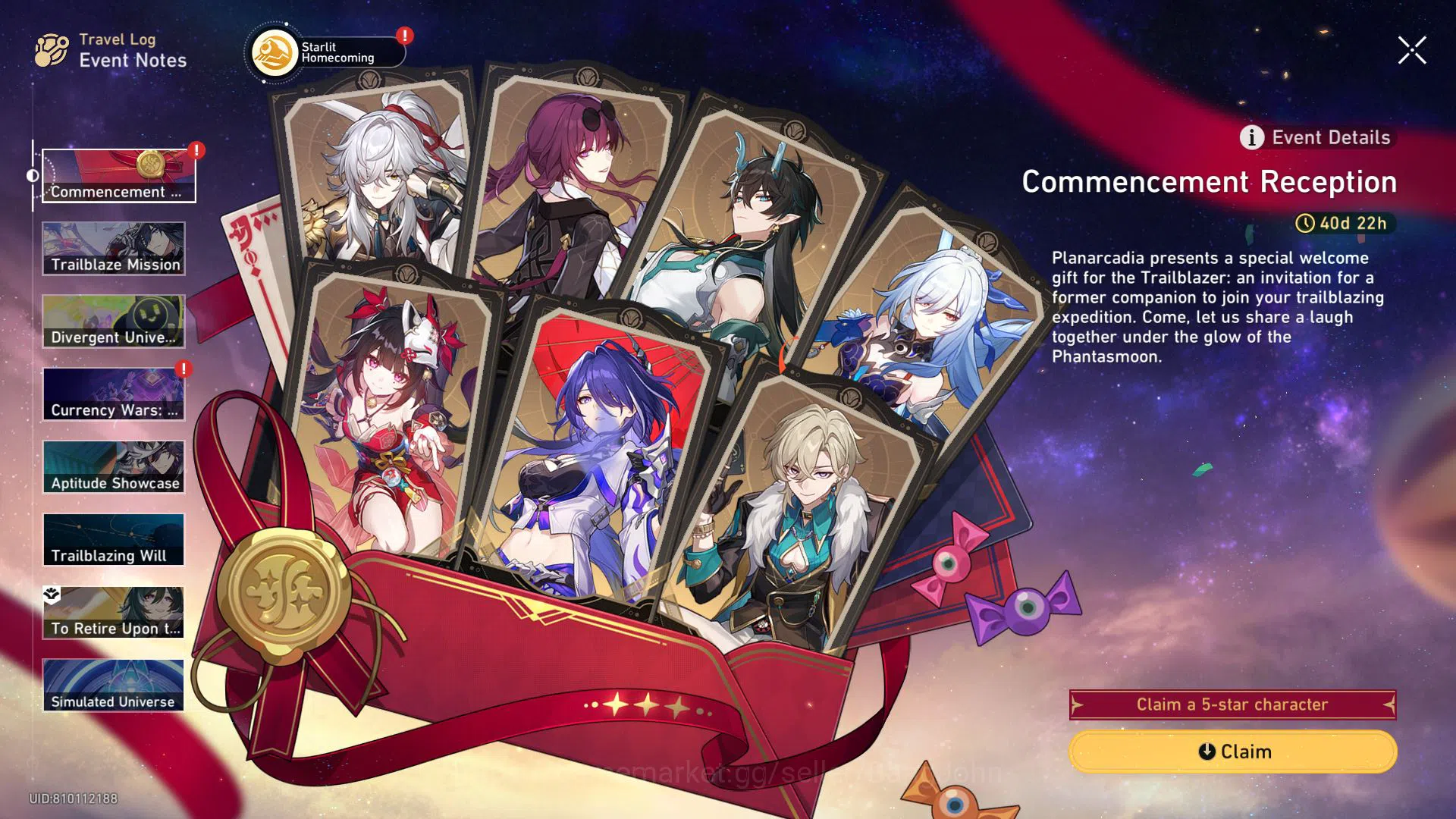 Honkai Star Rail Accounts [ASIA] TL 29 | 6 Limit | Castorice | Dan Heng PT | image 3
