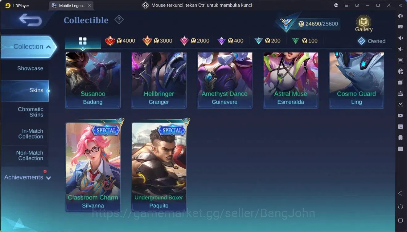 Mobile Legends: Bang Bang Accounts Global |Hero 85|Skin 127|Expert|CC Natalia|Valenti image 14