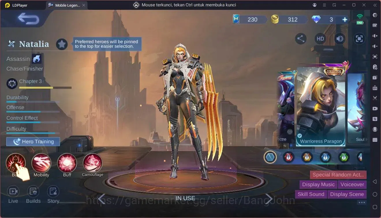 Mobile Legends: Bang Bang Accounts Global |Hero 85|Skin 127|Expert|CC Natalia|Valenti image 18