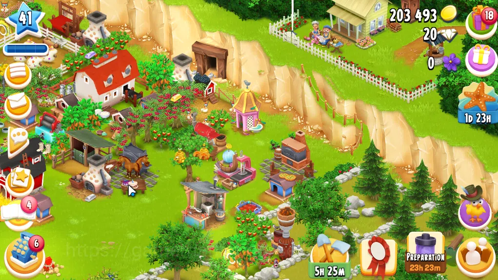 Hay Day Accounts Level 41 | Barn Storage 1100 + Silo Storage 625 | 203k Coins, 20 Diamonds |CN ON|Log Supercell ID|Take 2