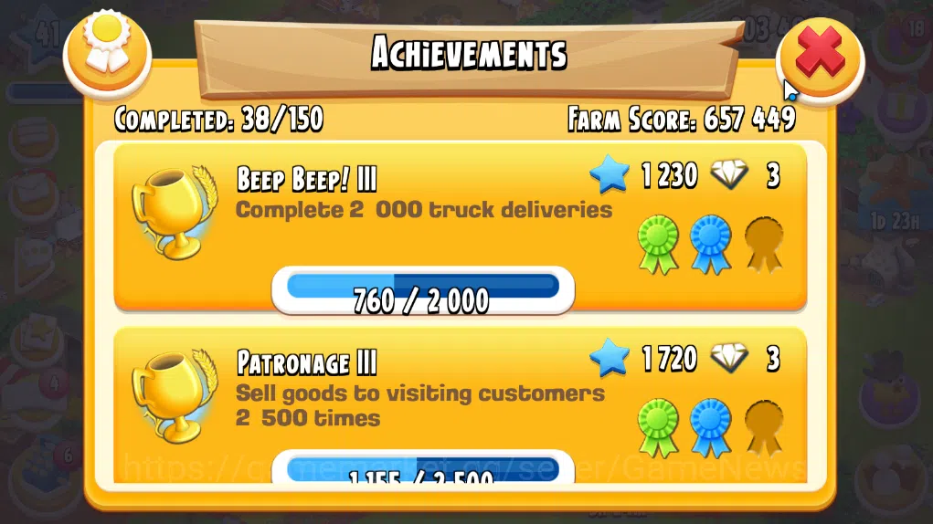 Hay Day Accounts Level 41 | Barn Storage 1100 + Silo Storage 625 | 203k Coins, 20 Diamonds |CN ON|Log Supercell ID|Take 9