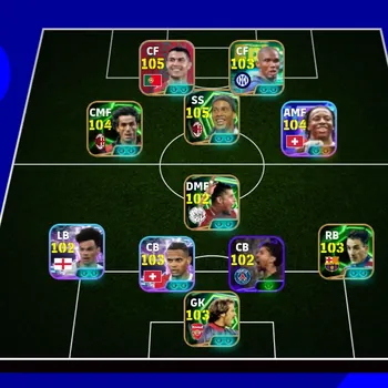 eFootball Accounts Legends & Iconic Players EFOOTBALL COLECTIVE 3211+ | NEW CARD J MOUZAMBI,SAMUEL ETOO,RONALDO