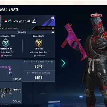 Blood Strike Accounts Collab Skin ASIA|Eternal: Desert Eagle|3 Collab Gun: 2 TR, 1 7DS|1 TR Striker|1 Limited Gun|1 Ultra