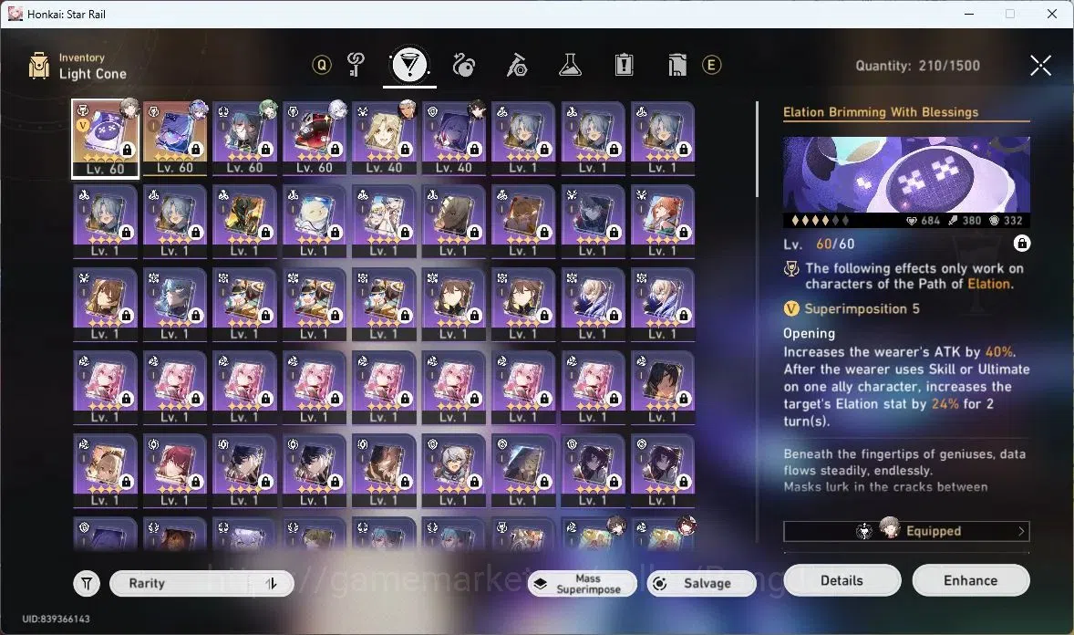 Honkai Star Rail Accounts ASIA | TL 64 | 9 LIMIT | SILVER WOLF | YAO GUANG | image 11