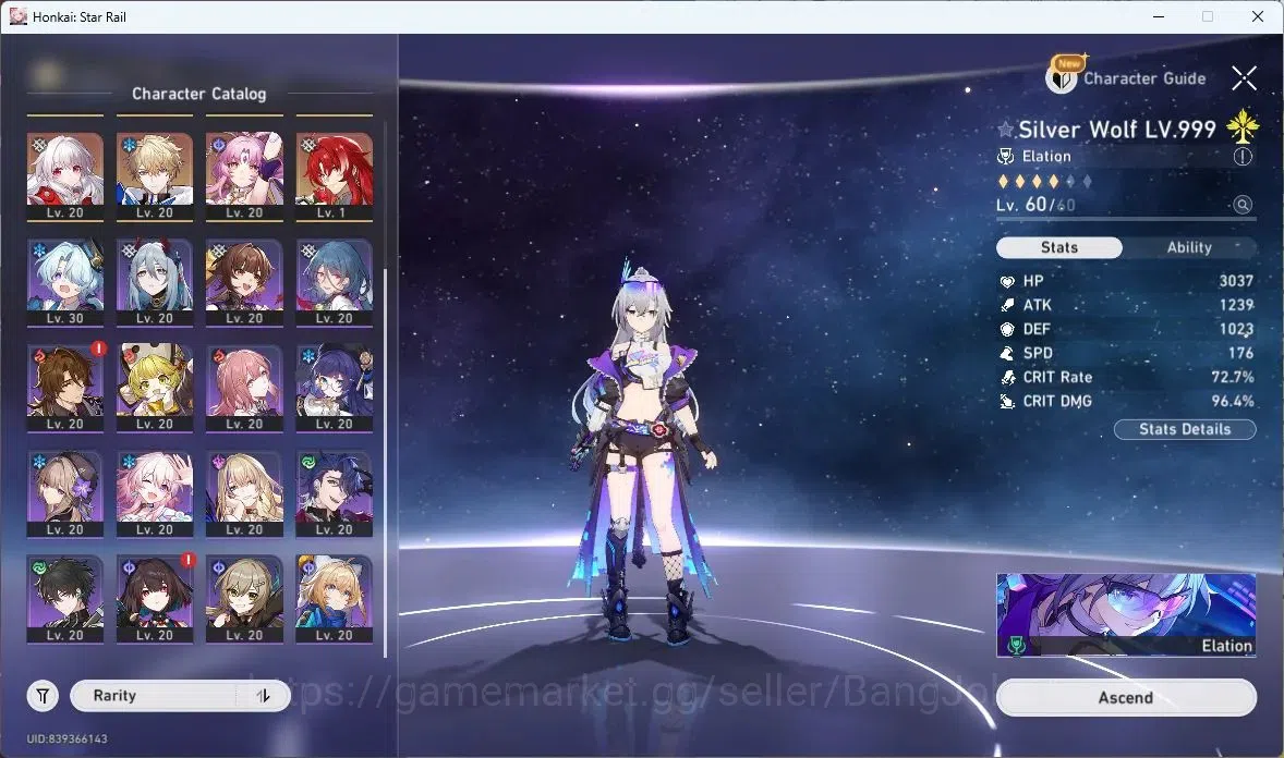 Honkai Star Rail Accounts ASIA | TL 64 | 9 LIMIT | SILVER WOLF | YAO GUANG | image 2