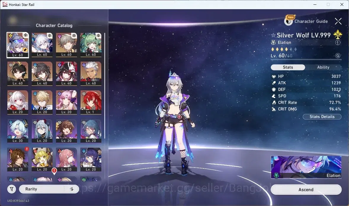 Honkai Star Rail Accounts ASIA | TL 64 | 9 LIMIT | SILVER WOLF | YAO GUANG | image 3